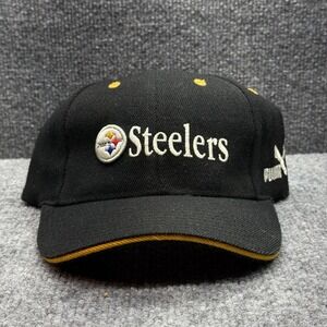 Vintage Steelers NFL Pro Line Puma Baseball Cap Hat Black Pittsburgh 90s